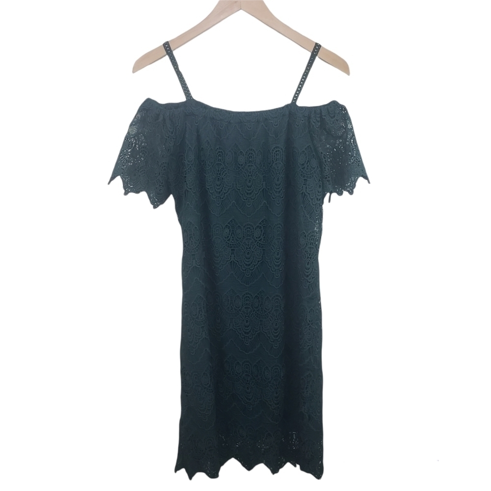 HOPE & HARLOW Crocheted Off the Shoulder Dress Size 4